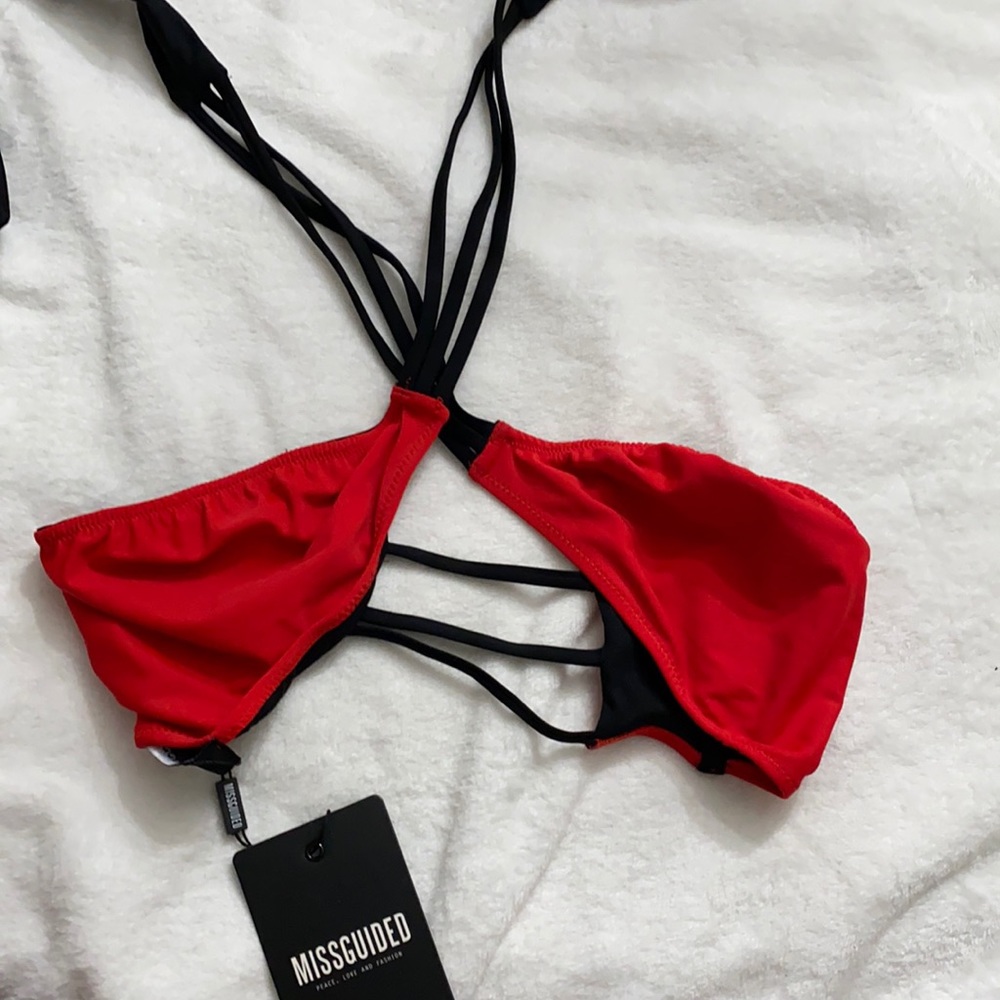 Red bikini top